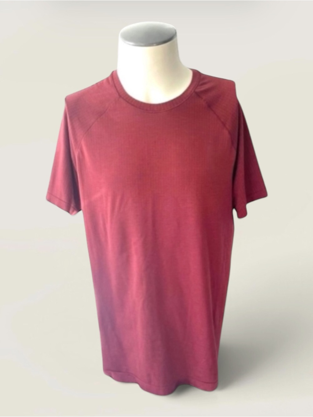LULULEMON MENS TECH TEE RED CLAY SIZE LARGE